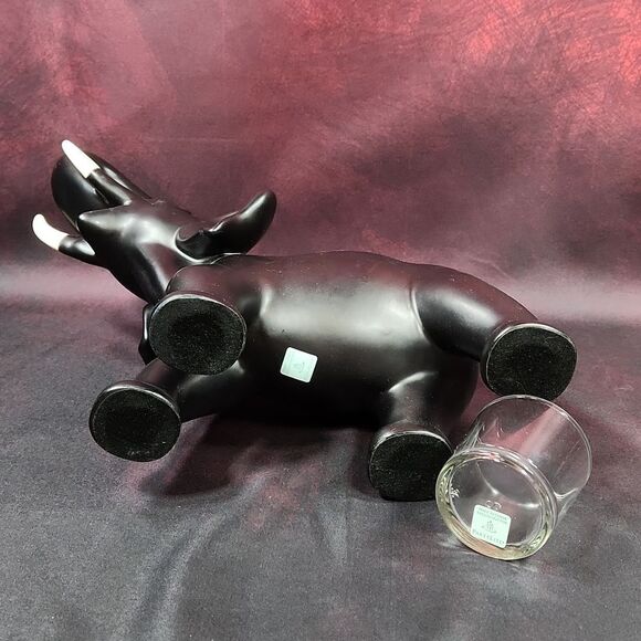 💜PartyLite Black Trumpeting Elephant Tealight/Votive Candle Holder - Picture 14 of 15